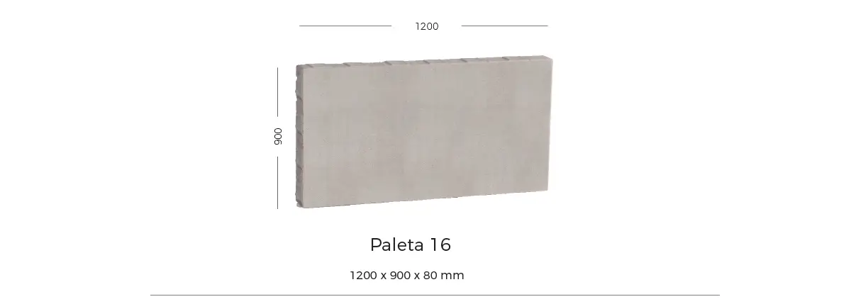 Wymiary kostki brukowej DAKOTA